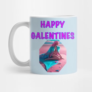 Galentines day beach girl Mug